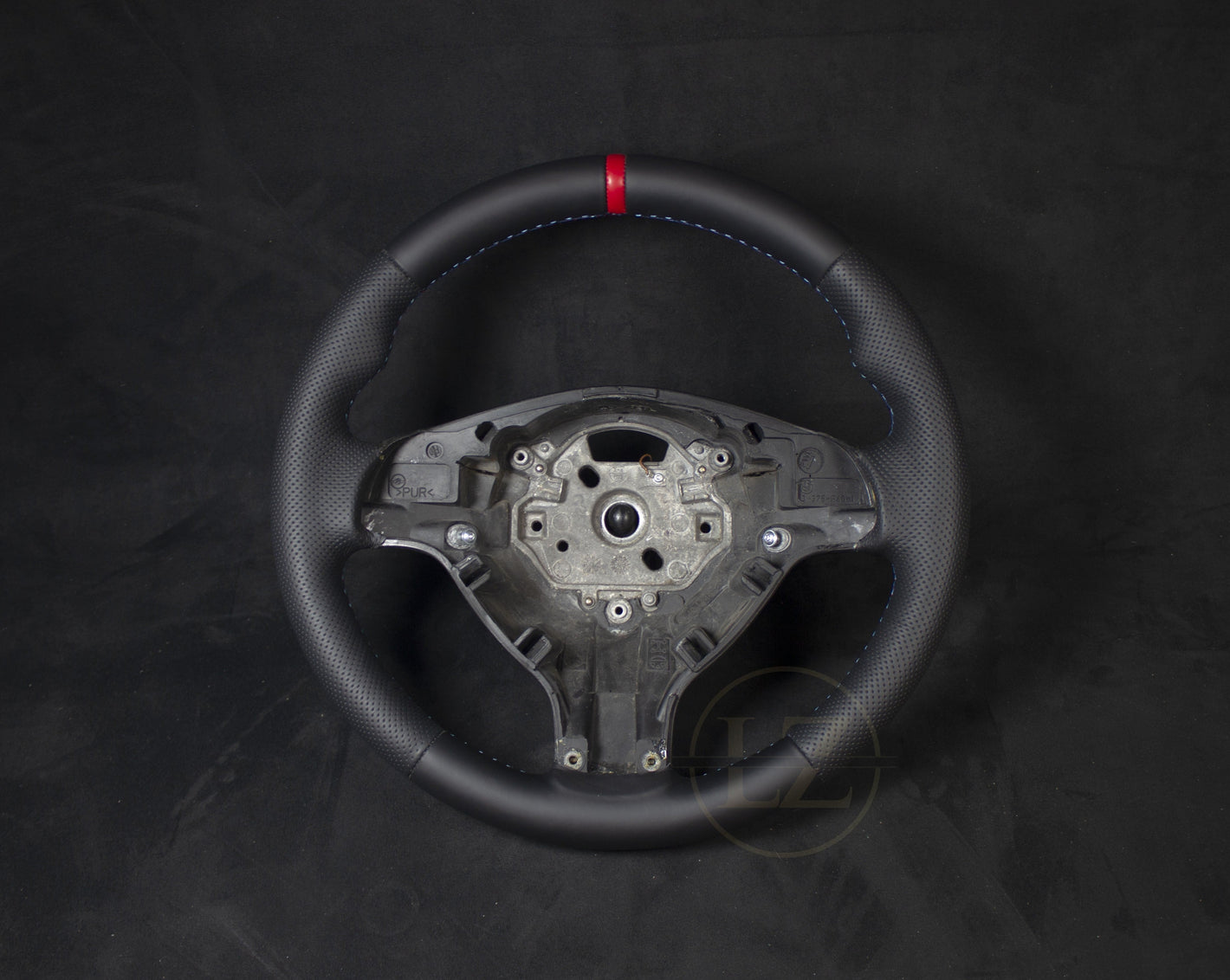 BMW E46 Skinn Ratt Rød Detaljer V2 - LZ-Customs