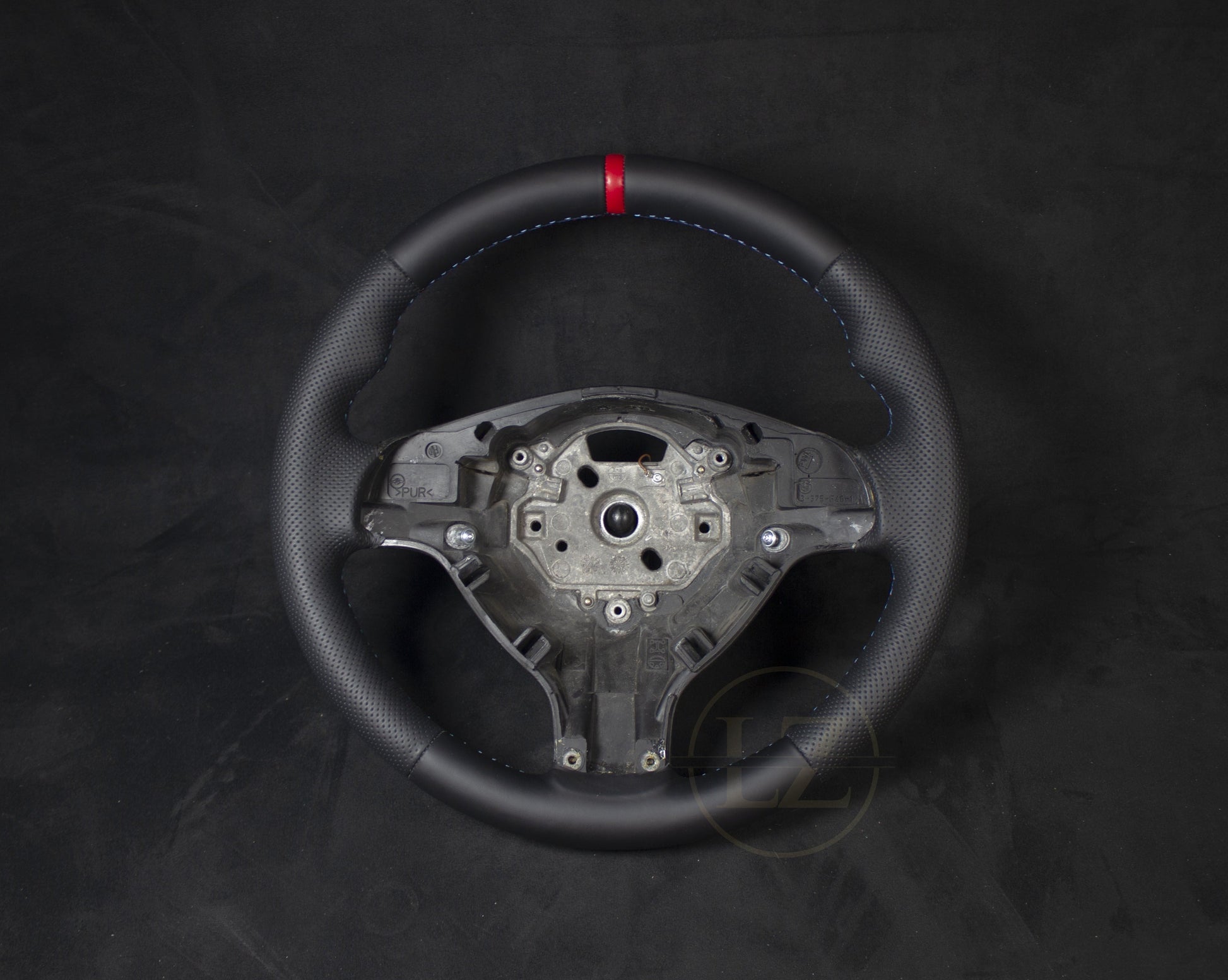 BMW E46 Skinn Ratt Rød Detaljer V2 - LZ-Customs