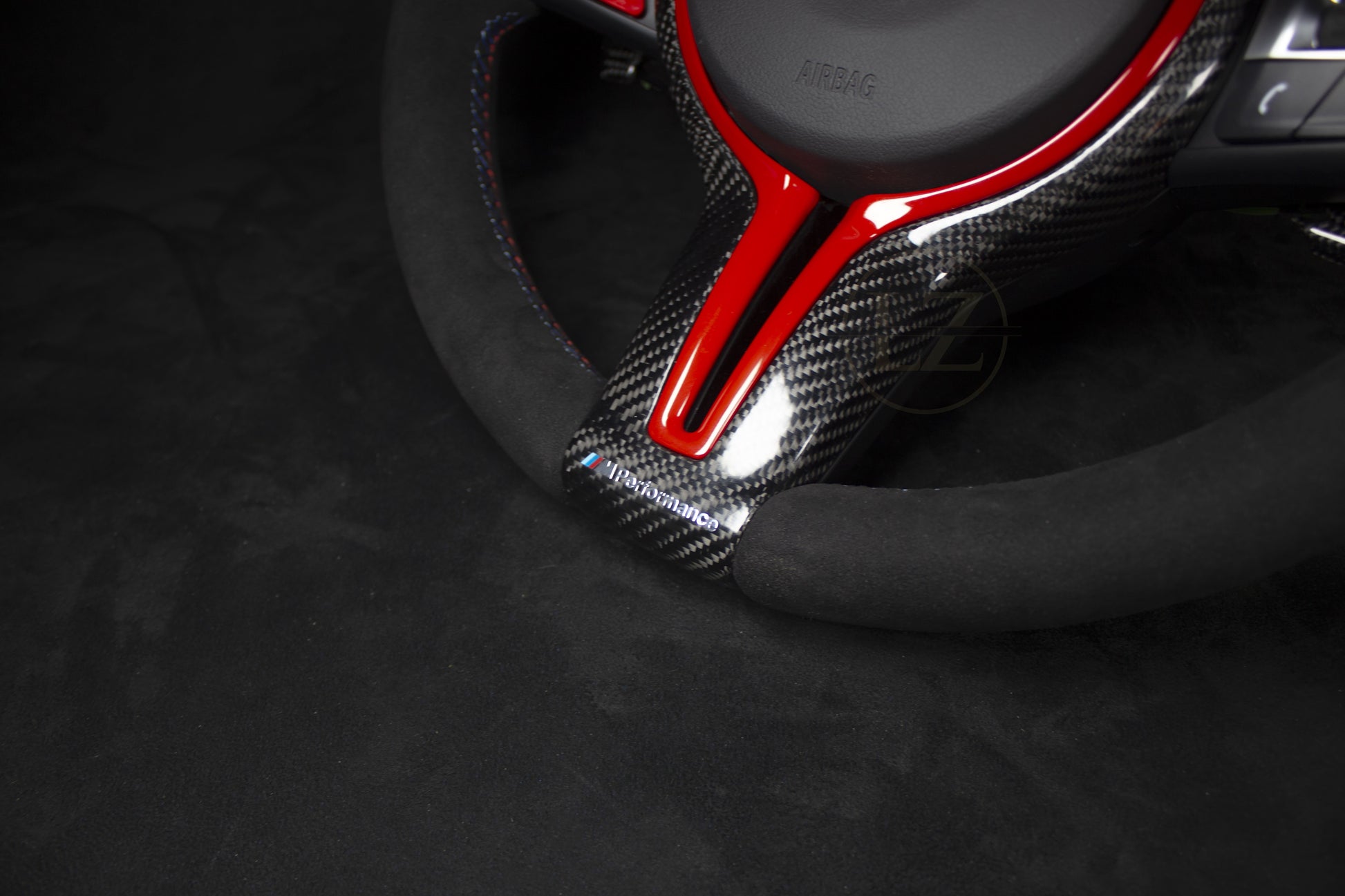 BMW F-Serie Alcantara CS Ratt Røde Detaljer - LZ-Customs