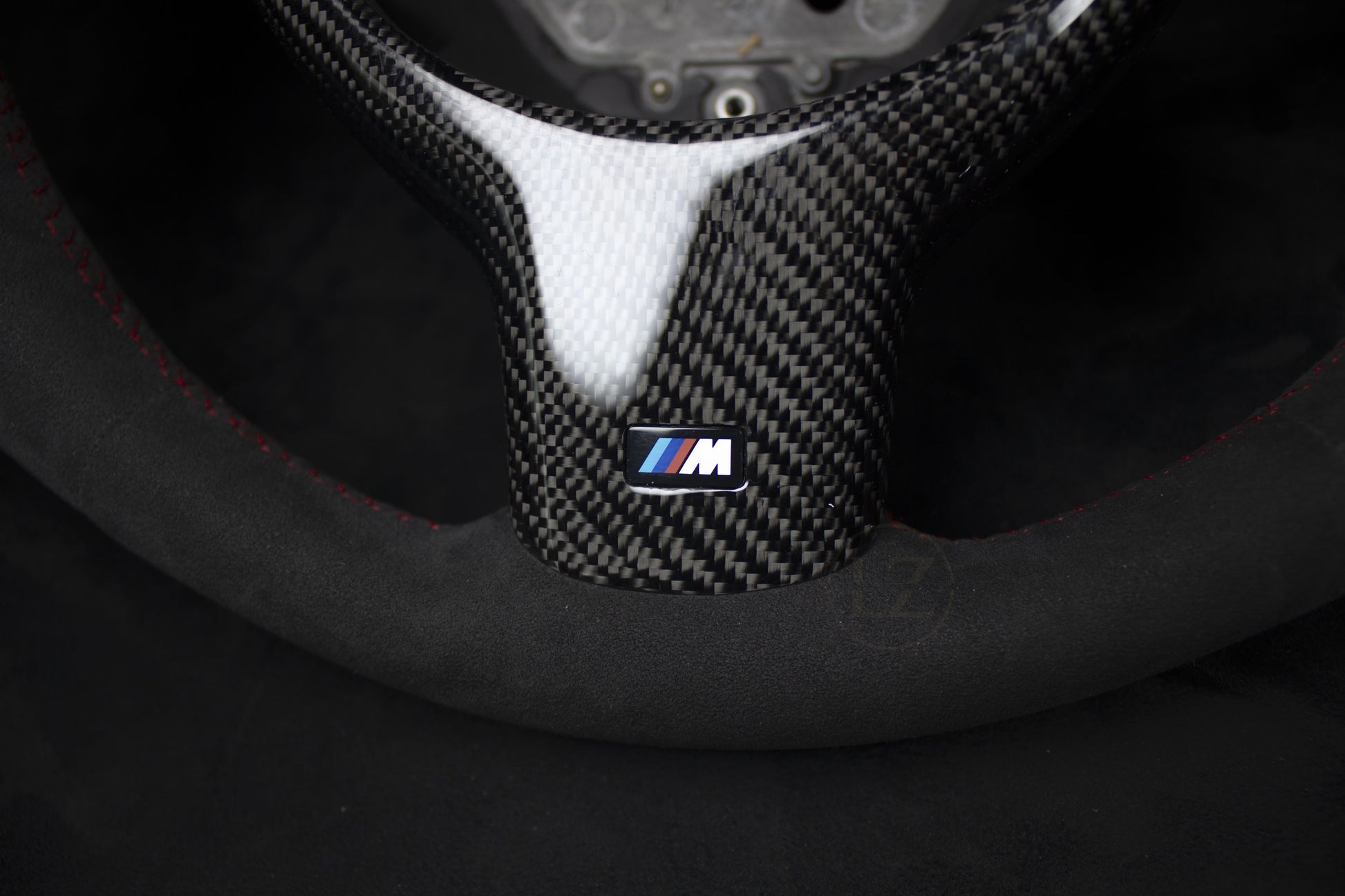 BMW E46 Alcantara Ratt Rød Detaljer - LZ-Customs