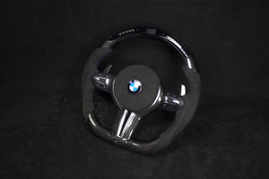 BMW F-Serie Alcantara/Carbon Ratt, LED Blå Detaljer - LZ-Customs