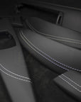 BMW F30,F80,F32,F82,F31,F36 Nappa Skinn Interiør Lister Hvite Sømmer - LZ-Customs