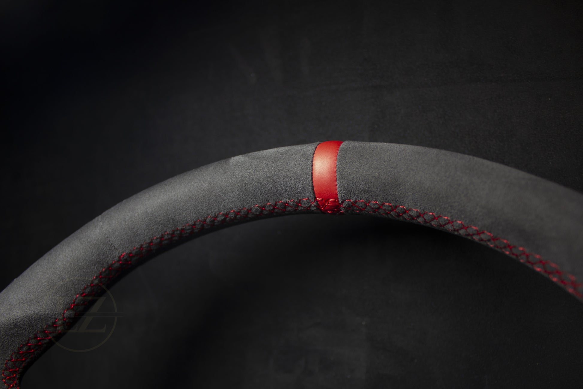 BMW E6X Alcantara Ratt Rød Detaljer - LZ-Customs