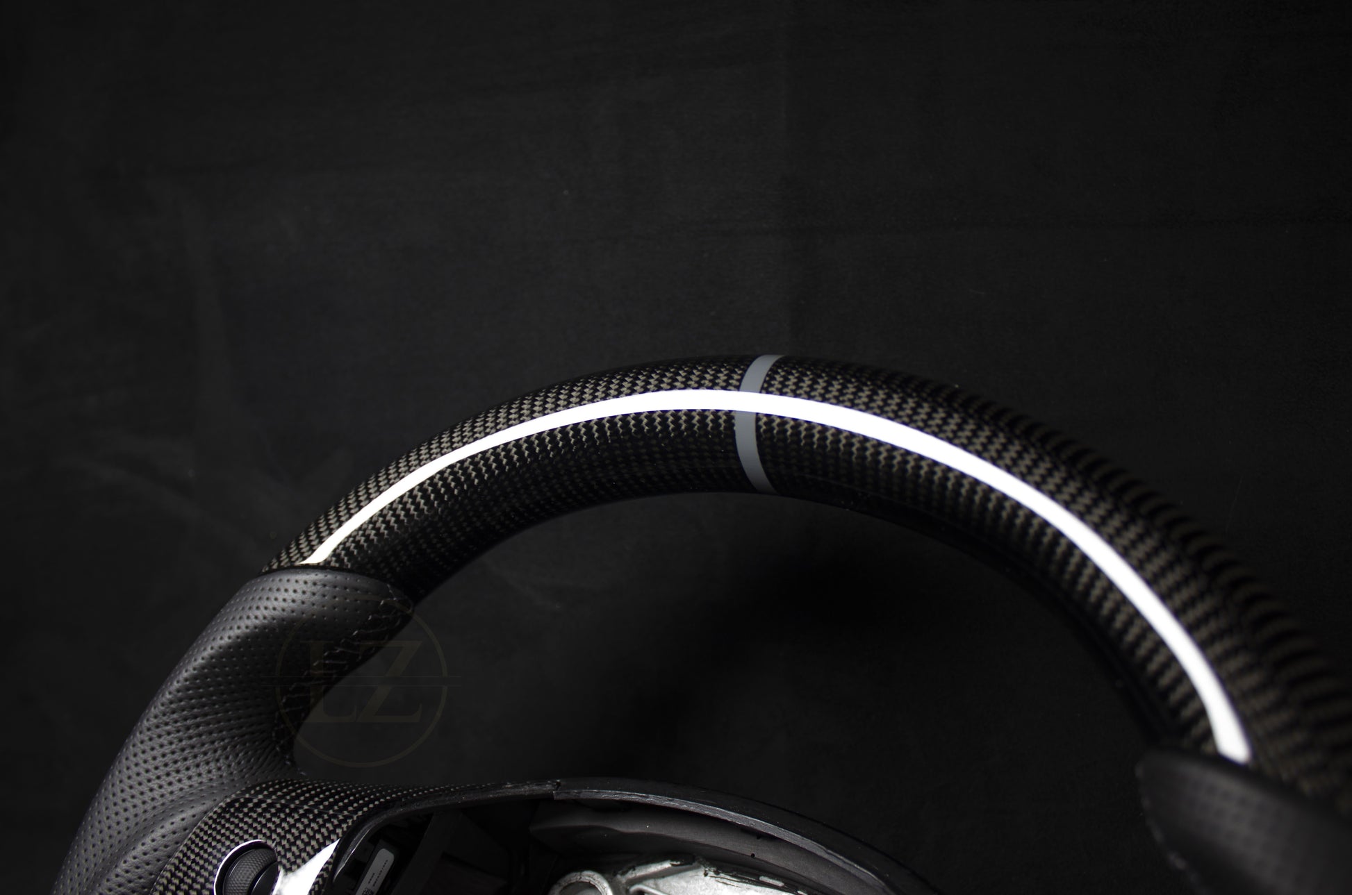 Tesla Model 3/Y Skinn/Carbon Ratt Grå Detaljer - LZ-Customs