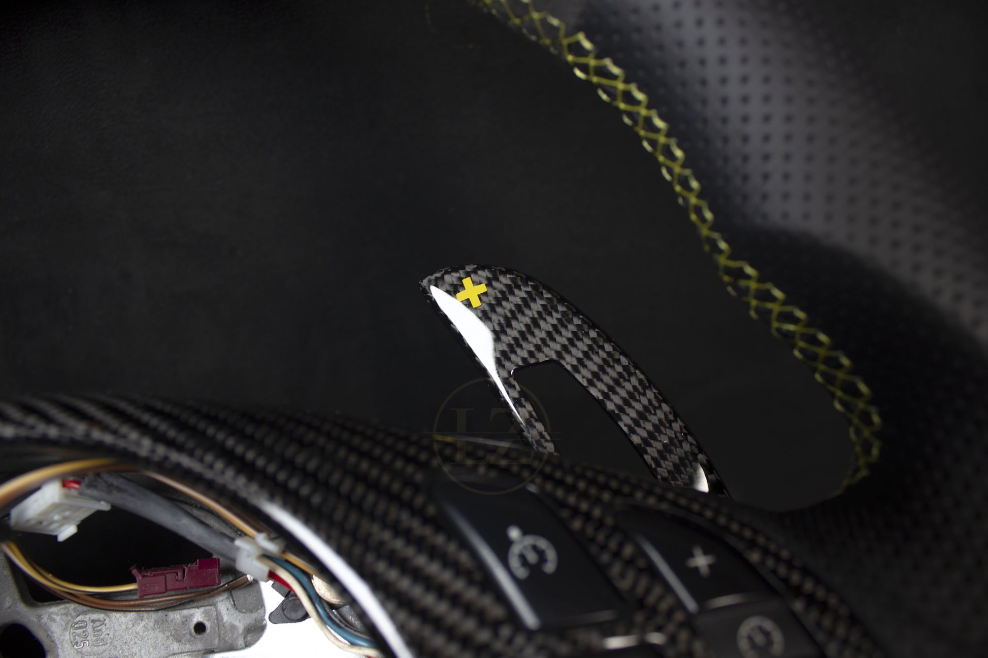 BMW E46 Skinn Ratt Gule Detaljer - LZ-Customs