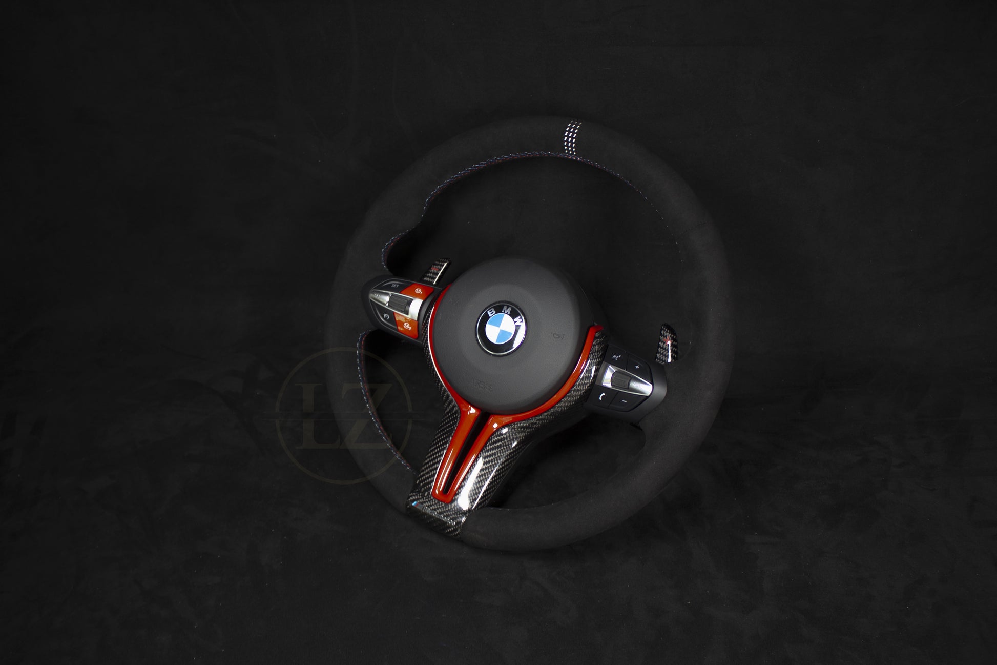 BMW F-Serie Alcantara CS Ratt Røde Detaljer - LZ-Customs