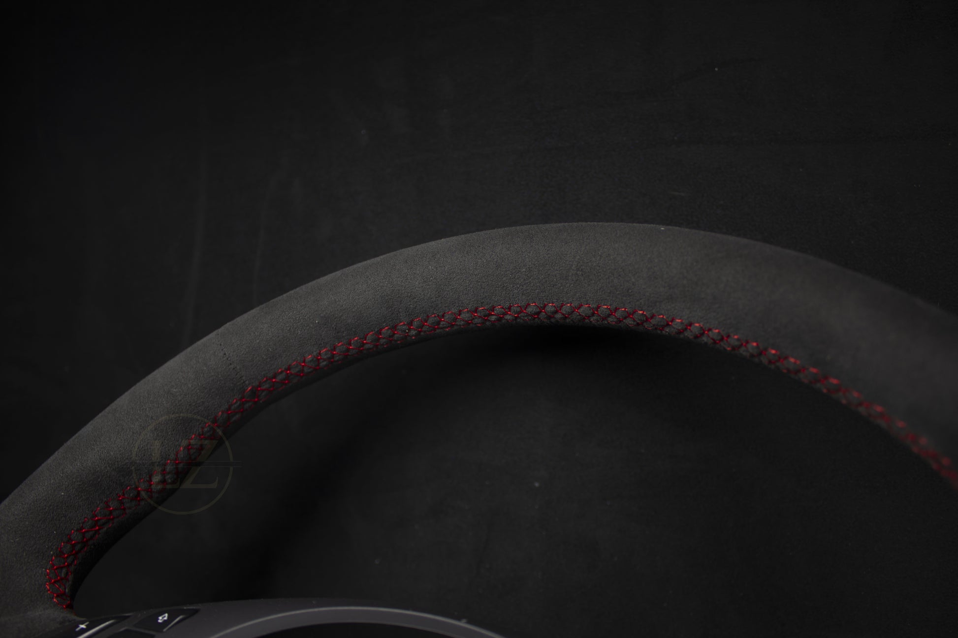 BMW E46 Alcantara Ratt Rød Detaljer - LZ-Customs