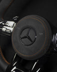 Mercedes-Benz C63 AMG Alcantara/Skinn Ratt Brune detaljer - LZ-Customs
