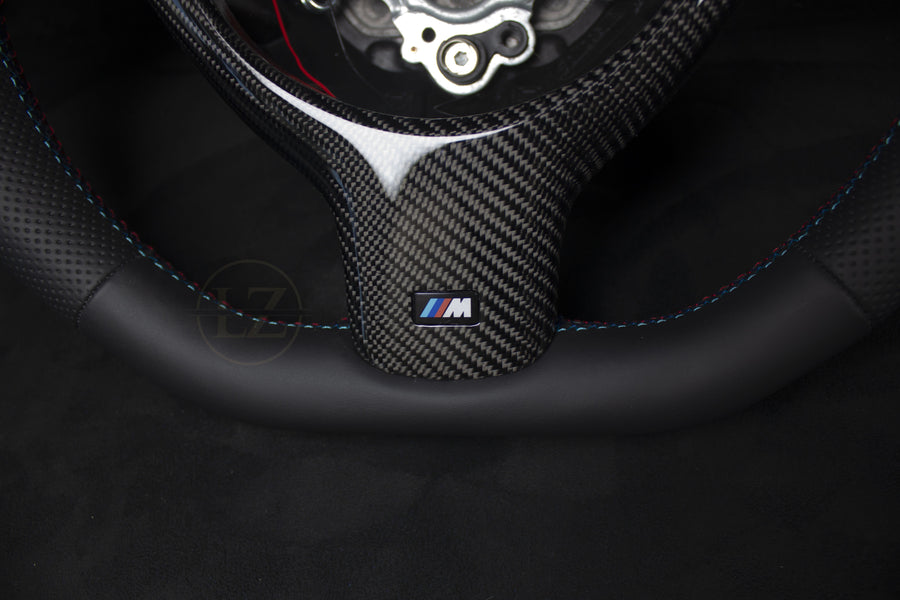 BMW E46 Skinn LED Ratt Røde Detaljer - LZ-Customs