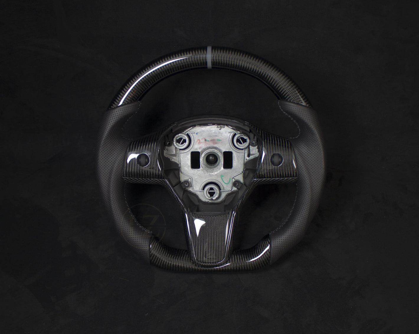 Tesla Model 3/Y Skinn/Carbon Ratt Grå Detaljer - LZ-Customs