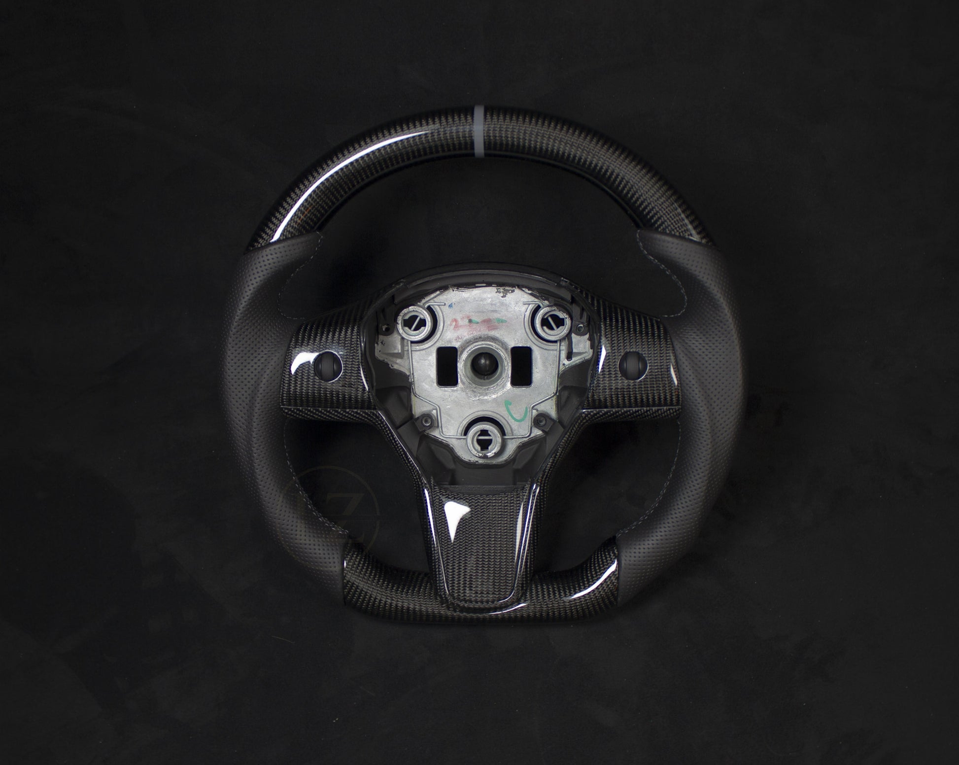 Tesla Model 3/Y Skinn/Carbon Ratt Grå Detaljer - LZ-Customs