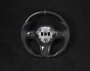 Tesla Model 3/Y Skinn/Carbon Ratt Grå Detaljer - LZ-Customs