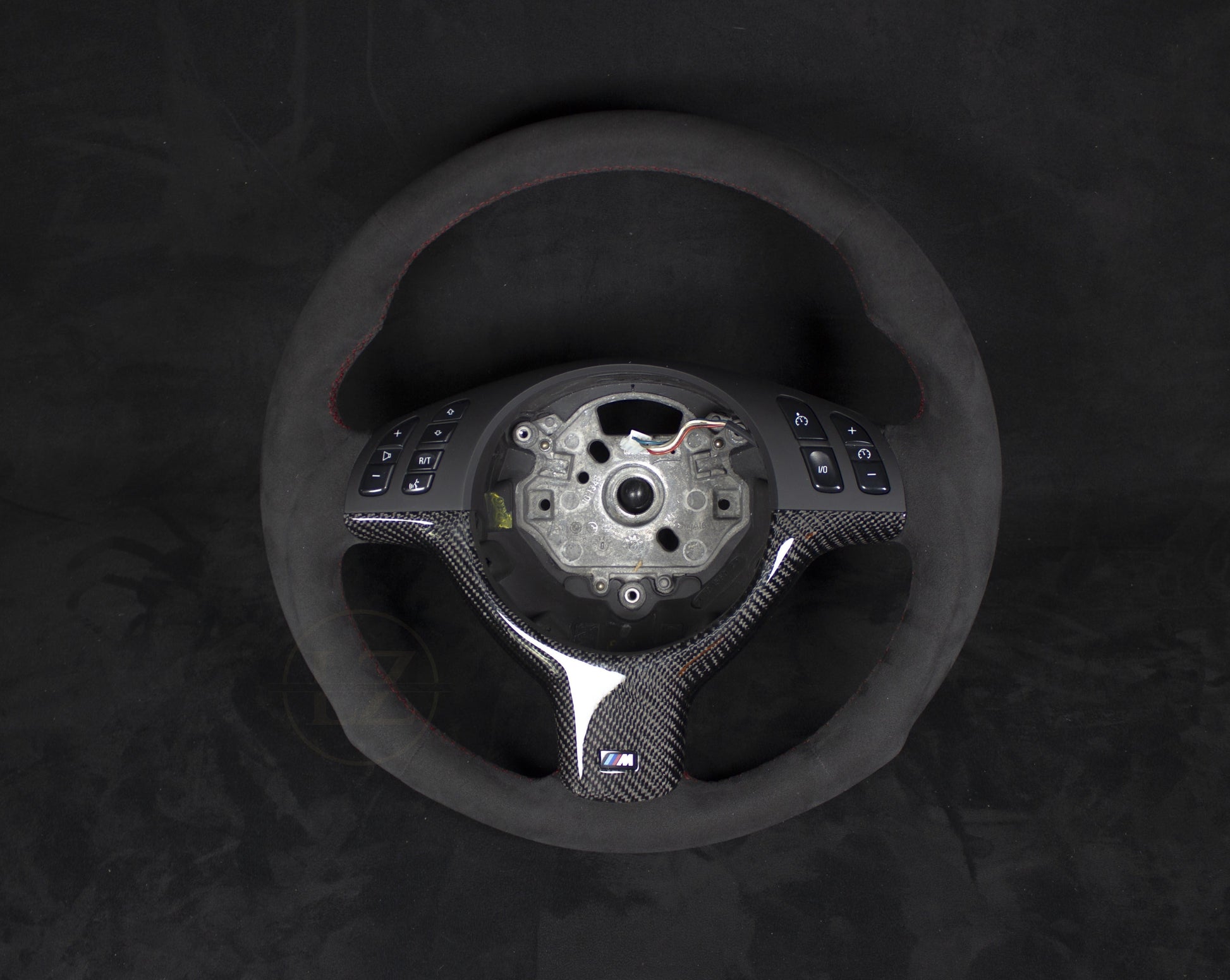 BMW E46 Alcantara Ratt Rød Detaljer - LZ-Customs