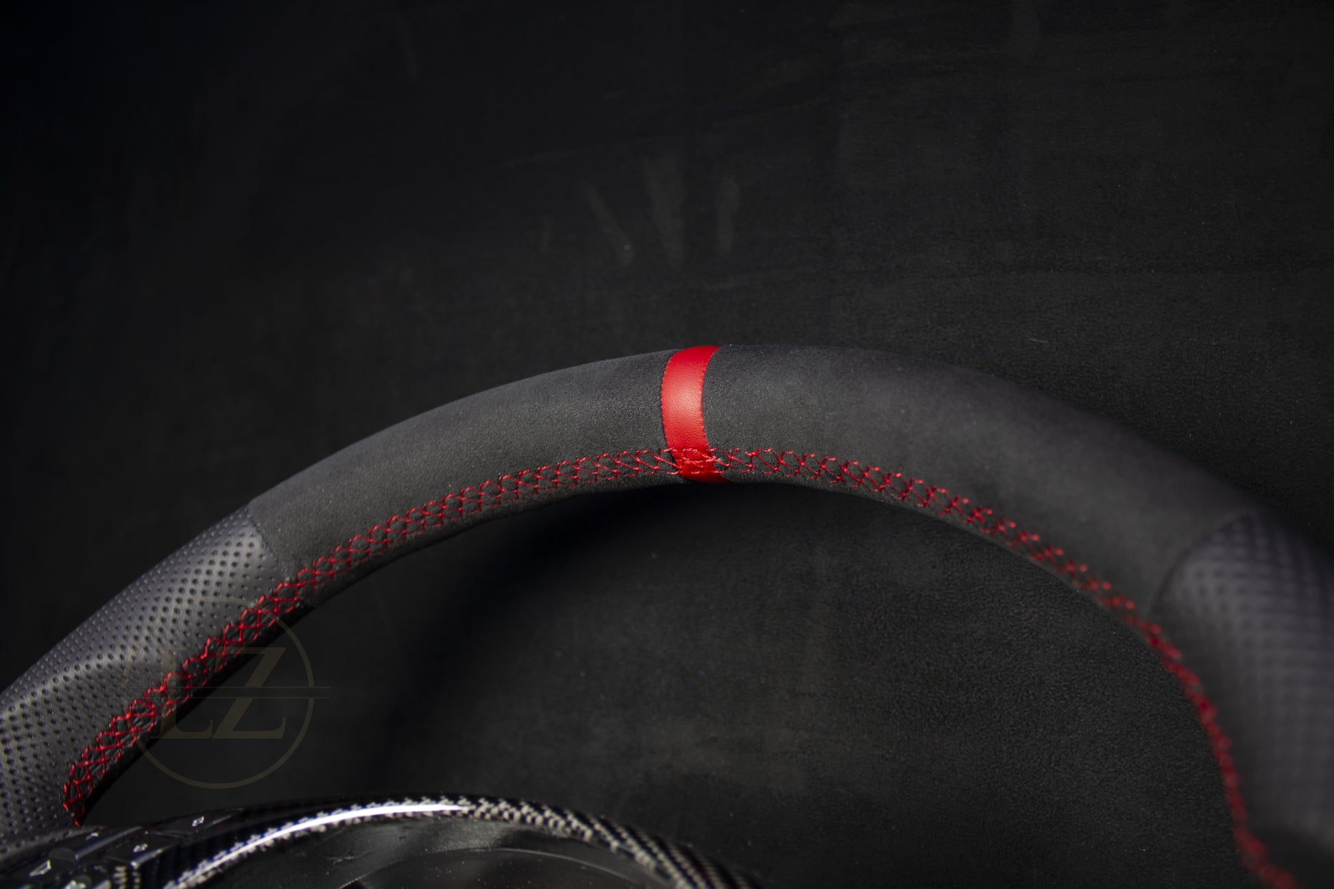 BMW E46 Skinn Ratt Rød Detaljer - LZ-Customs