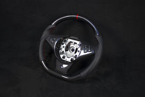 BMW E6X Carbon/Skinn Ratt Røde Detaljer - LZ-Customs