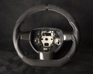 Ford Focus ST/RS MK2 Alcantara/Skinn Ratt, Hvite Detaljer - LZ-Customs