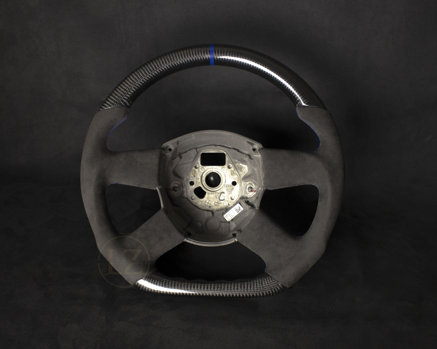 Audi B8 Alcantara/Carbon Ratt Blå Detaljer - LZ-Customs