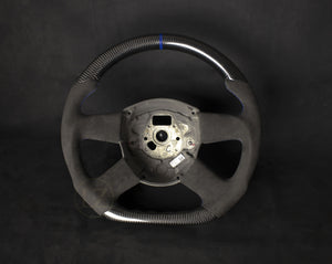 Audi B8 Alcantara/Carbon Ratt Blå Detaljer - LZ-Customs