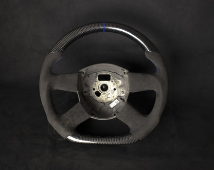 Audi B8 Alcantara/Carbon Ratt Blå Detaljer - LZ-Customs