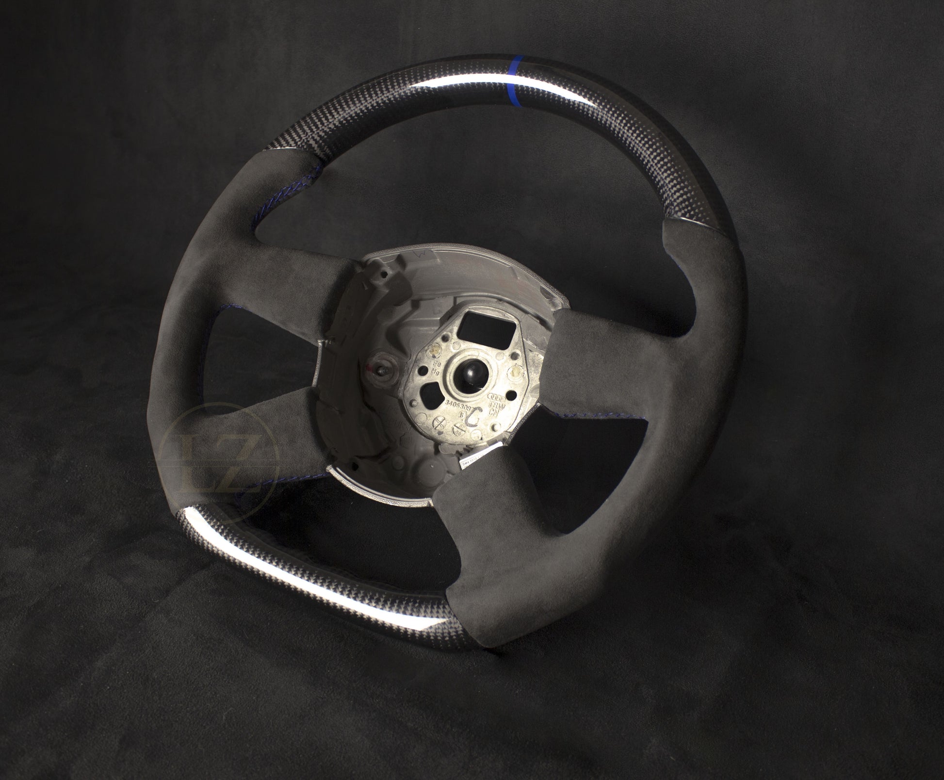 Audi B8 Alcantara/Carbon Ratt Blå Detaljer - LZ-Customs